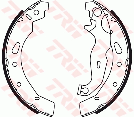 Sapatas do freio traseiras de tambor para Mazda 2 III DL, DJ