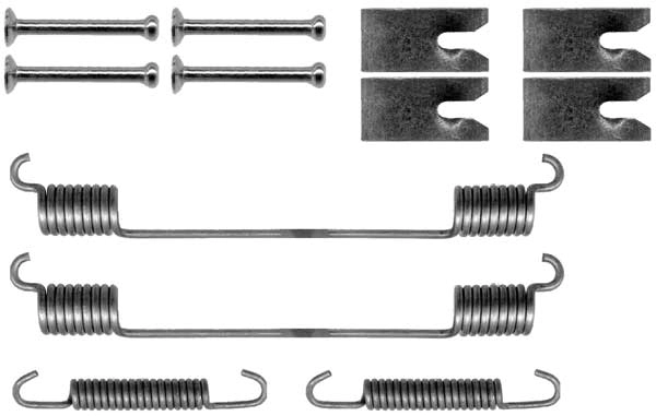  Kit de montagem das sapatas traseiras de tambor Fiat Fiorino сaixa (225) (2008 - 2026) 