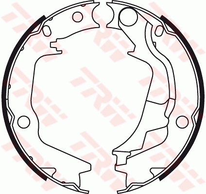  Sapatas do freio de estacionamento Hyundai Sonata IV sedan (EF) (1998 - 2001) IV