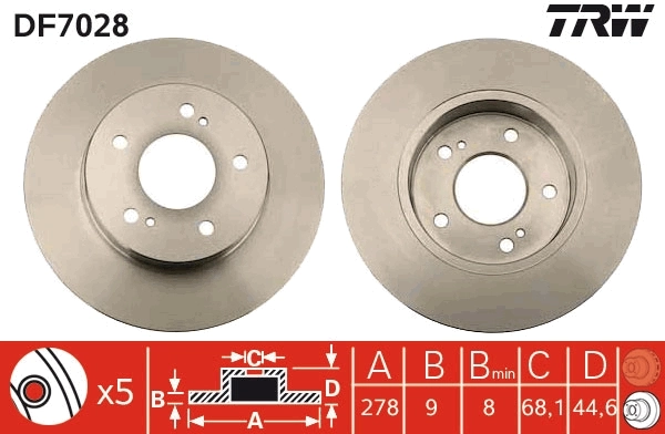 Disco do freio traseiro Peugeot/Citroen 1667871380 preço, a partir de 33,16 USD
