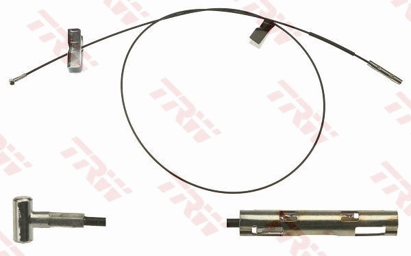 Compre 617024 Beca Cables Cabo do freio de estacionamento intermédio