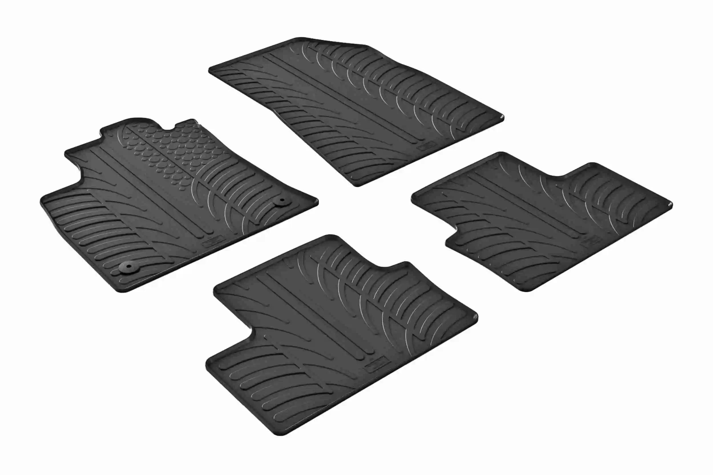 Tapetes dianteiros + traseiros, kit para Renault Clio B7