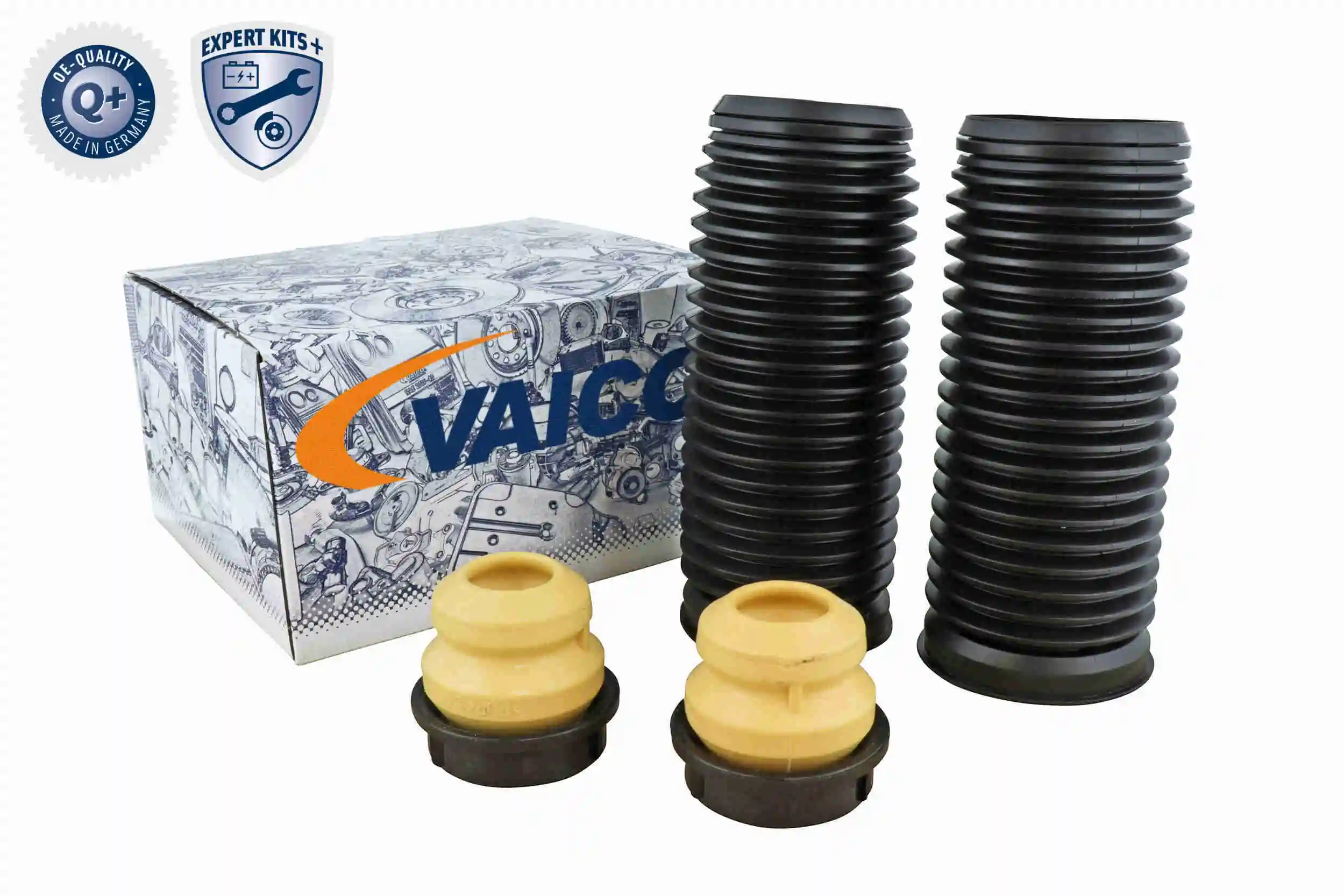 V101580 VEMO/Vaico Pára-choque (grade de proteção) de amortecedor dianteiro + bota de proteção