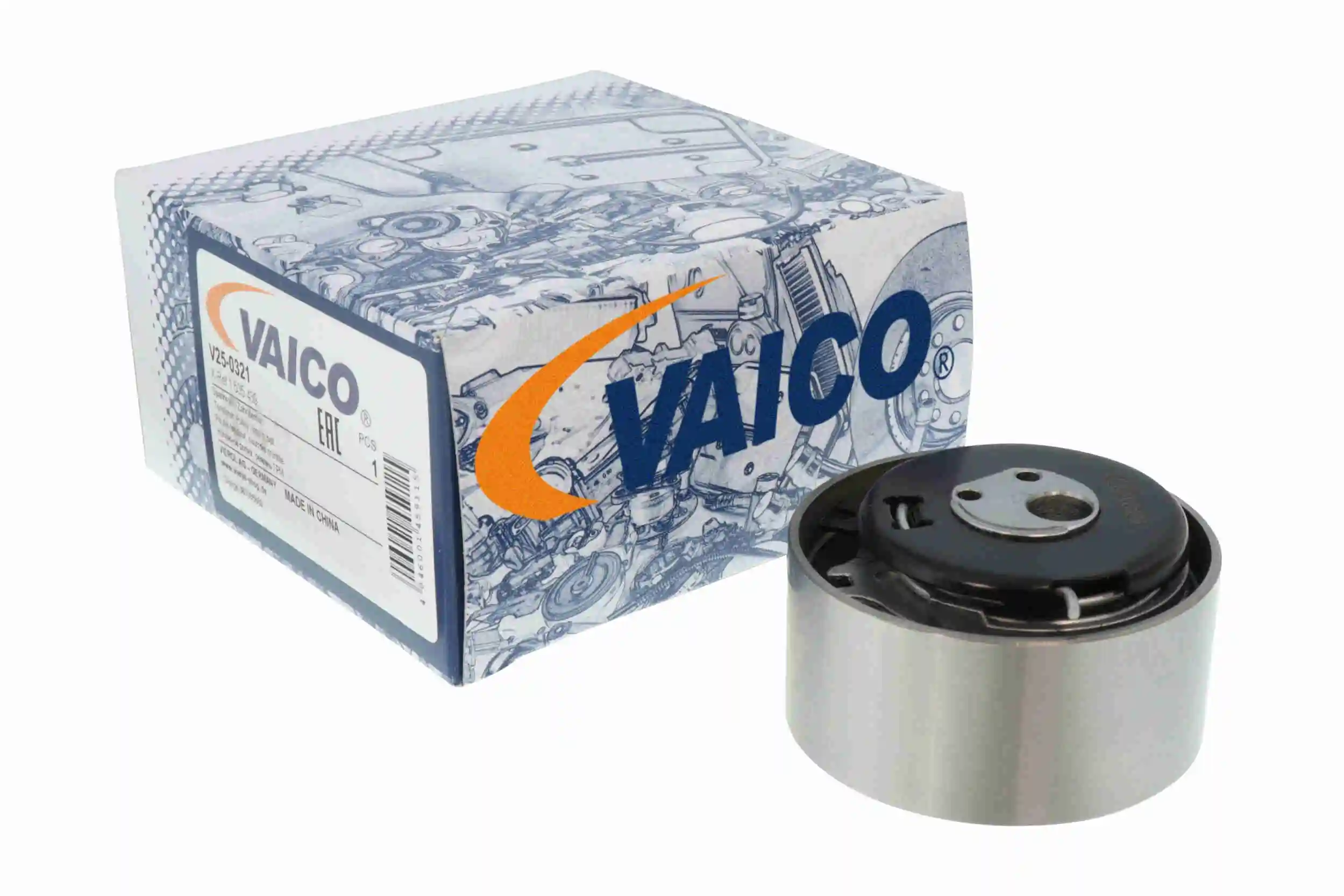 V250321 VEMO/Vaico Rolo de reguladora de tensão da correia do mecanismo de distribuição de gás