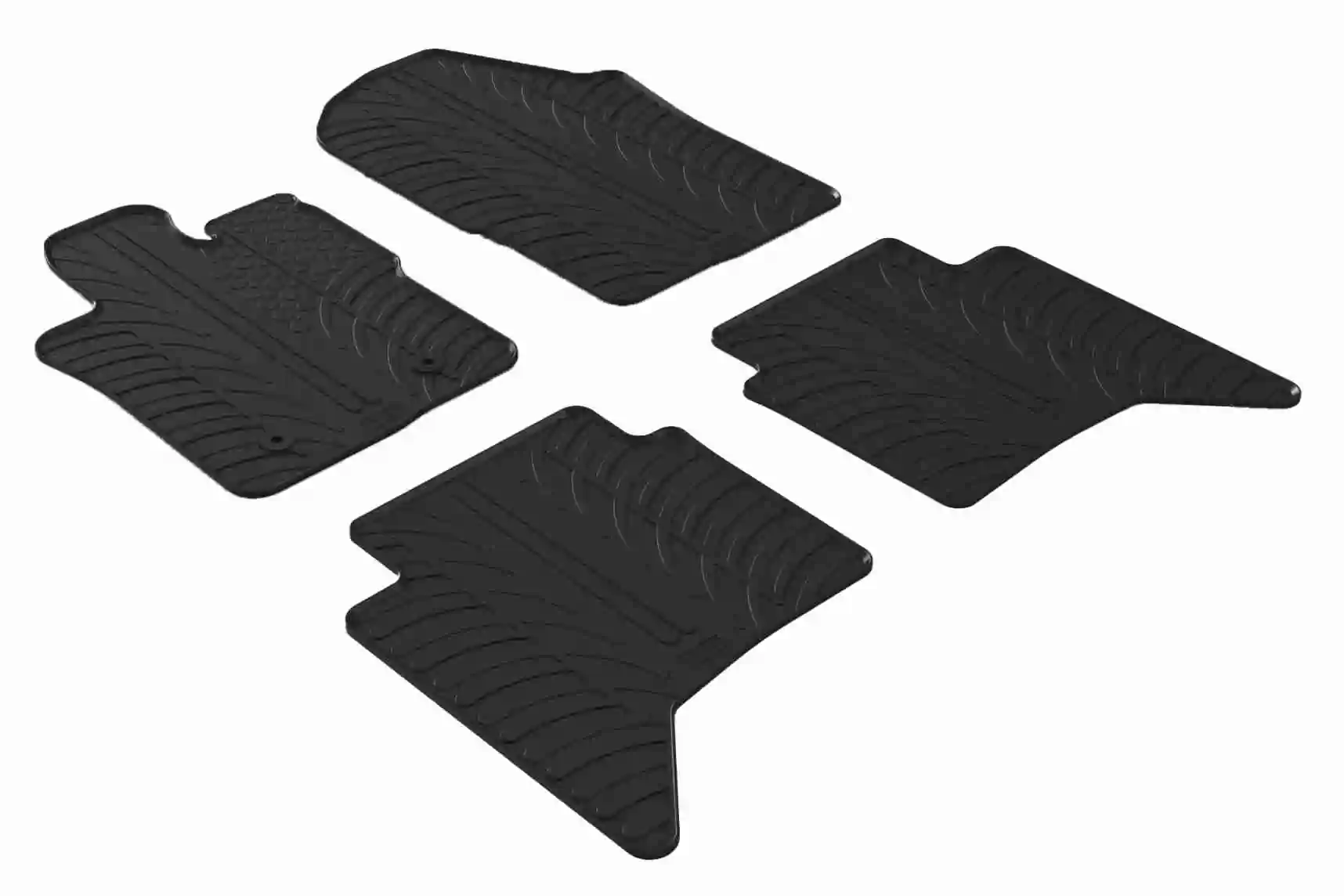 Tapetes dianteiros + traseiros, kit para Volkswagen AMAROK 2HA, 2HB, S1B, S6B, S7A, S7B
