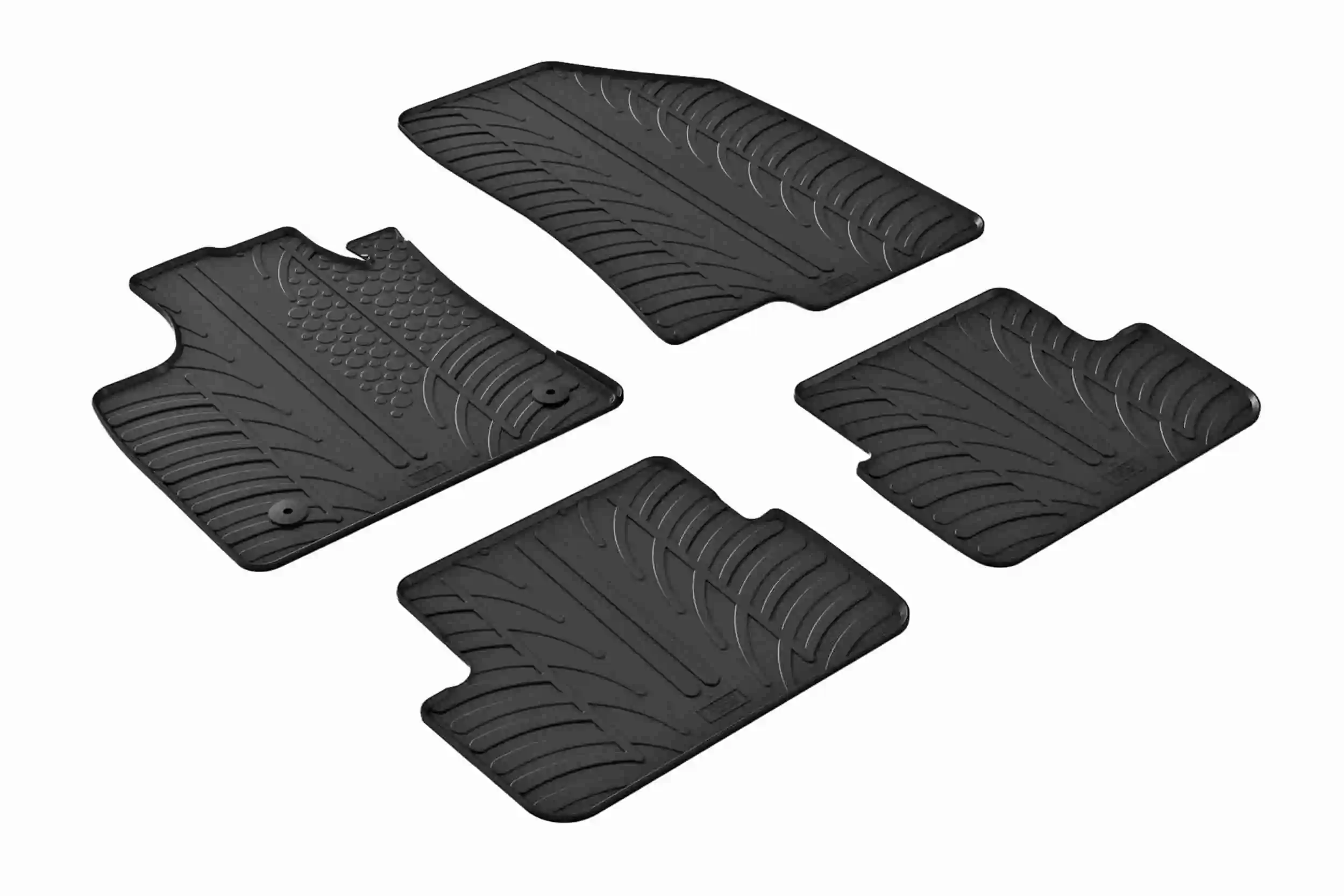 Tapetes dianteiros + traseiros, kit para Dacia Sandero 