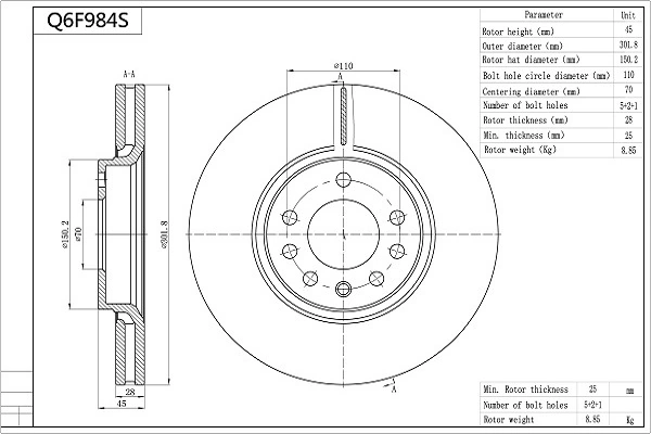 Q6F984S Aisin