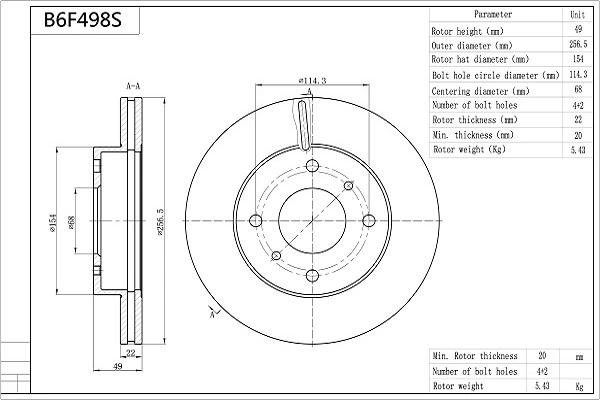B6F498S Aisin