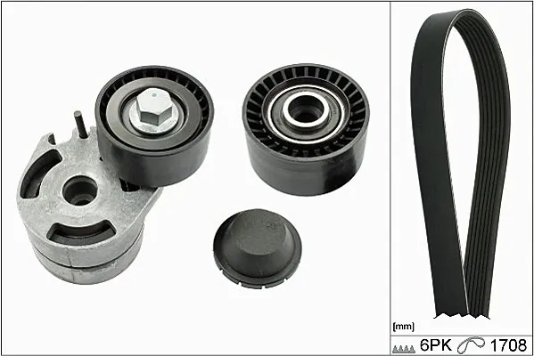 Correia dos conjuntos de transmissão, kit Ford Fiesta VAN 