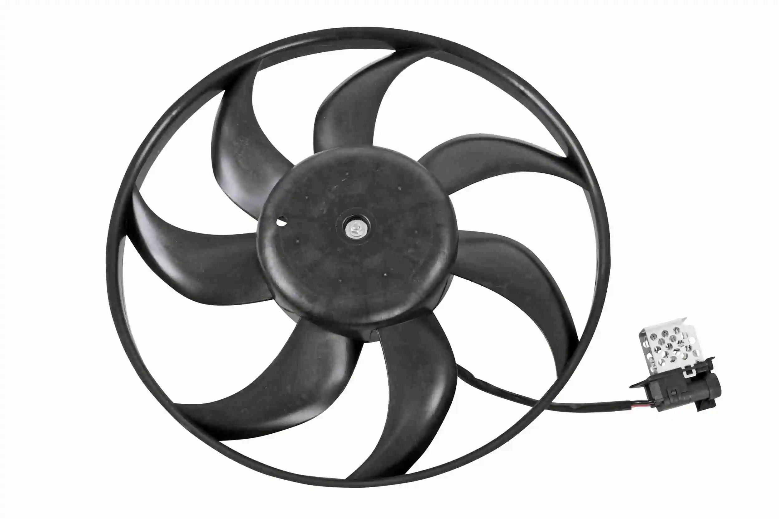 Ventilador elétrico de esfriamento montado (motor + roda de aletas) para Opel Corsa F08, F68