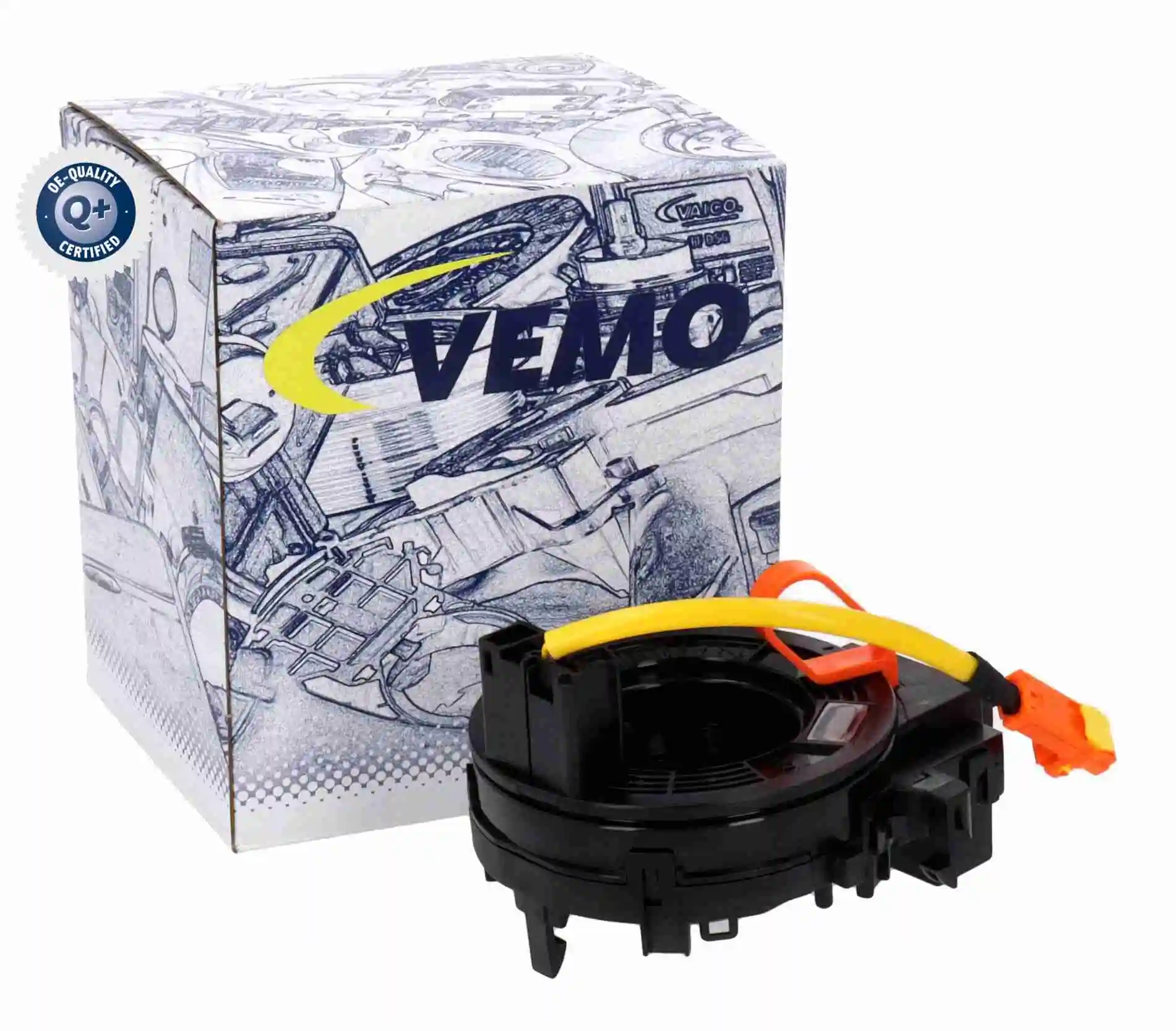 V70720488 Vemo Anel AIRBAG de contato, cabo plano do volante