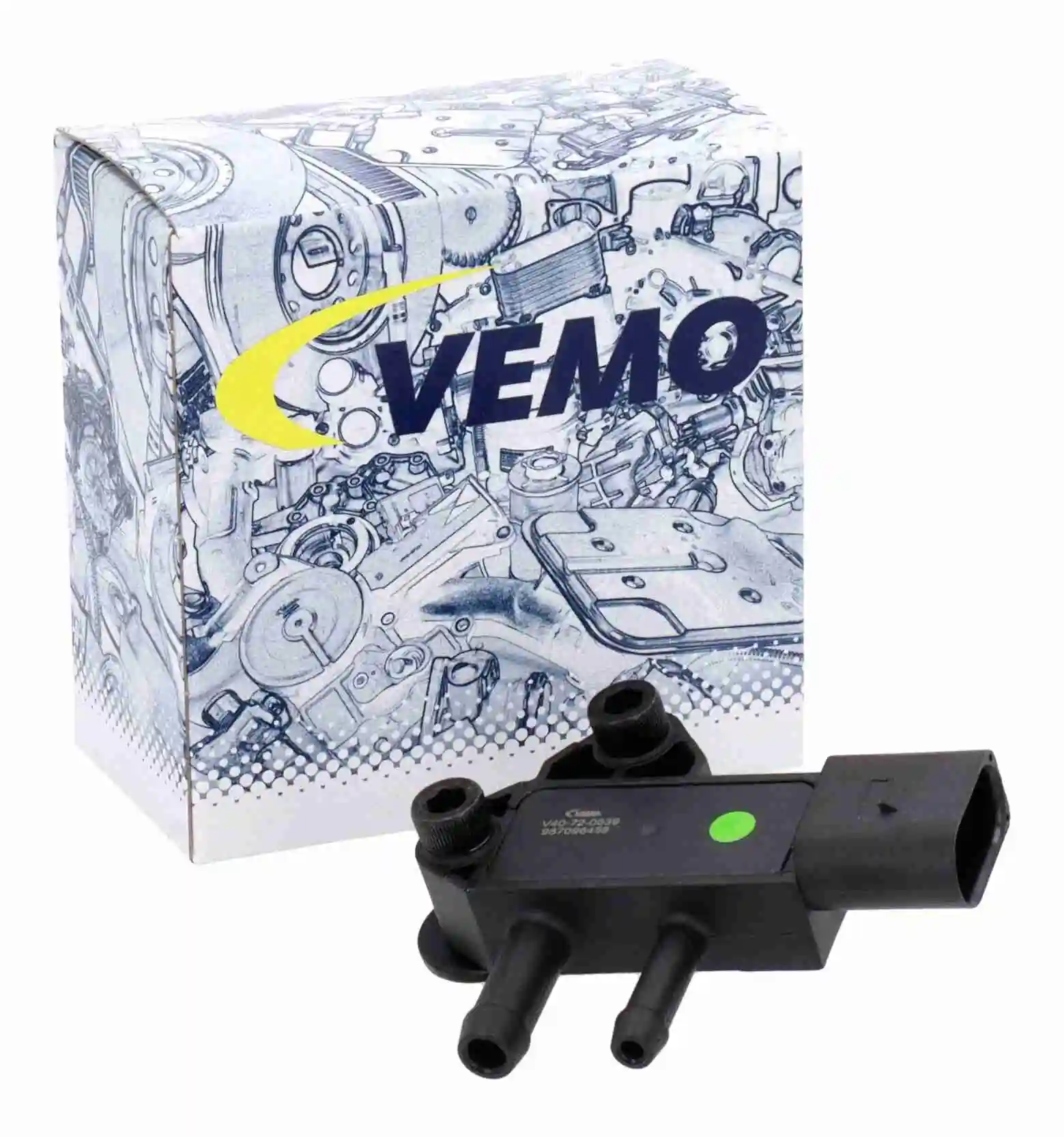 V40720639 Vemo Sensor de pressão dos gases de escape