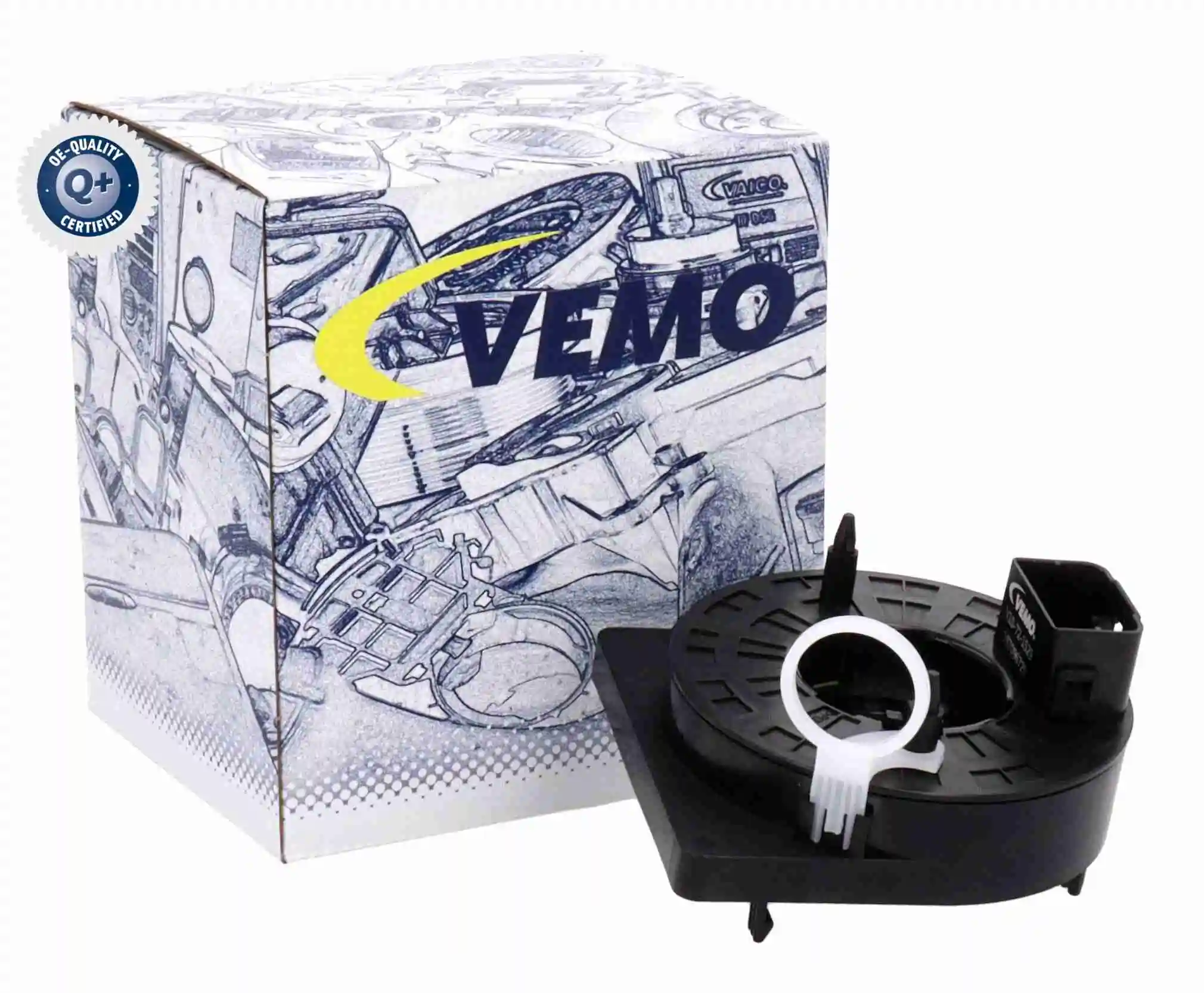V10721529 Vemo Anel AIRBAG de contato, cabo plano do volante