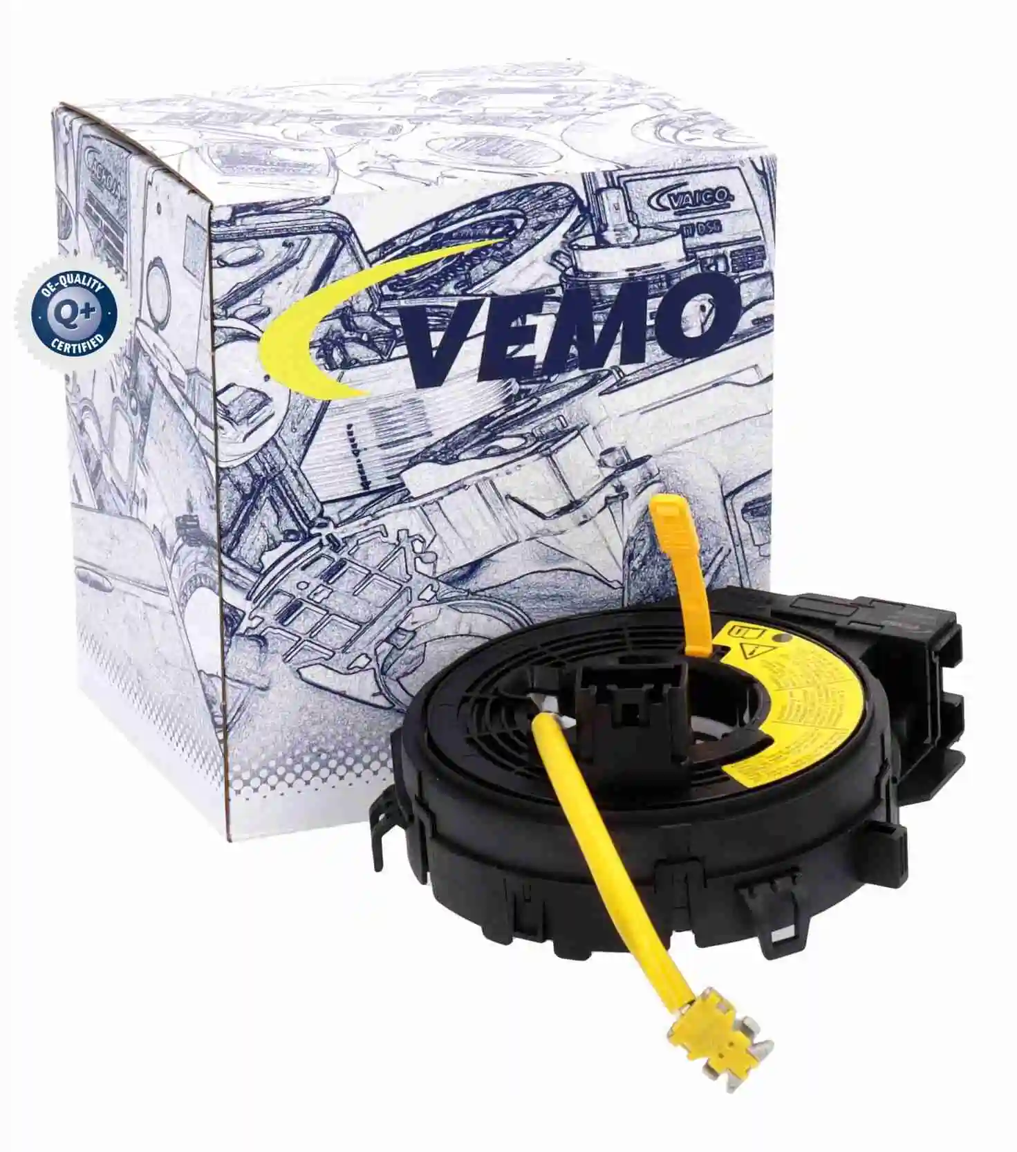 V25720307 Vemo Anel AIRBAG de contato, cabo plano do volante