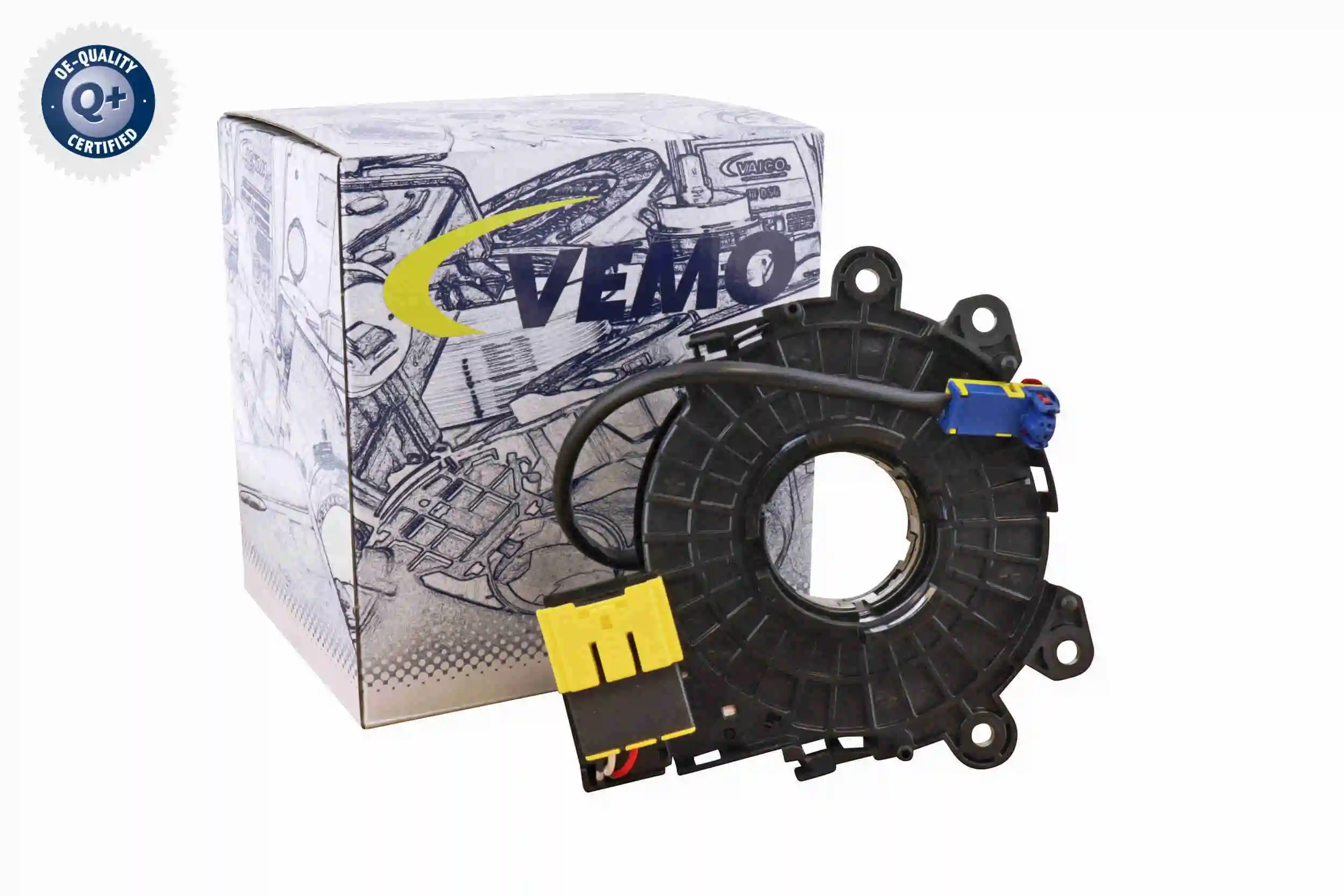 V46720305 Vemo Anel AIRBAG de contato, cabo plano do volante