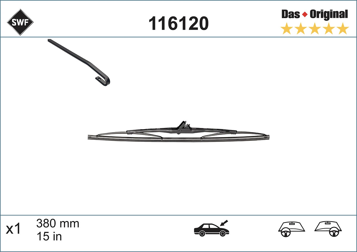 Compre 116120 SWF Limpa-pára-brisas de vidro traseiro