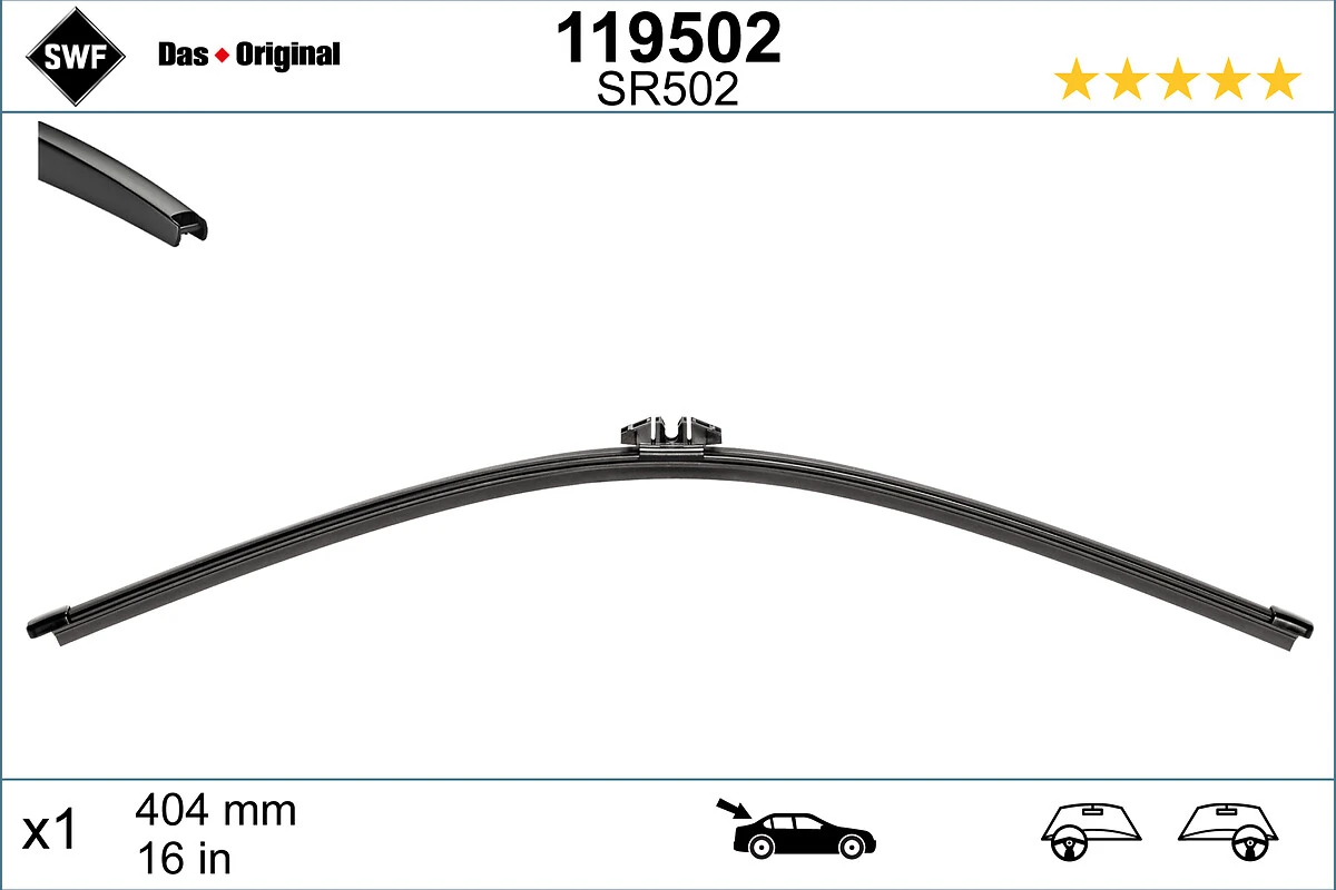 Limpa-pára-brisas de vidro traseiro SWF 119502 preço, a partir de 7,72 USD