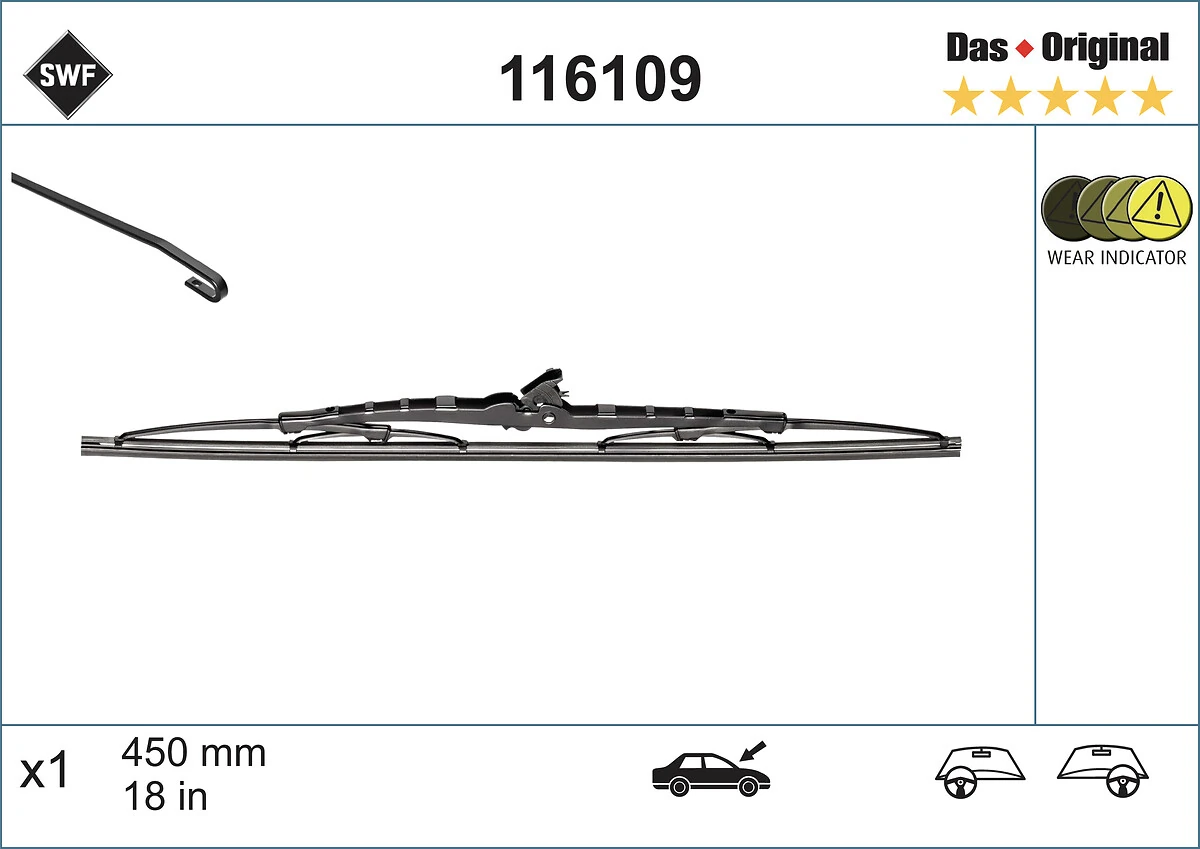 Compre 116109 SWF Limpa-pára-brisas de vidro traseiro