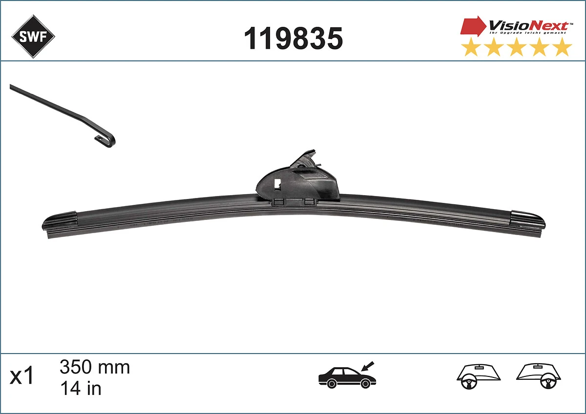 Compre 119835 SWF Limpa-pára-brisas de vidro traseiro