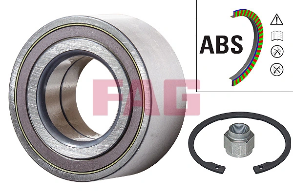 Rolamento de cubo dianteiro Peugeot 206 + 2L, 2M