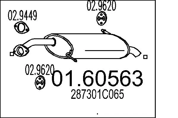 Silenciador, parte traseira Hyundai Getz  TB ao melhor preço