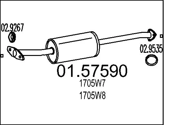 Silenciador, parte traseira para Ford Explorer U2