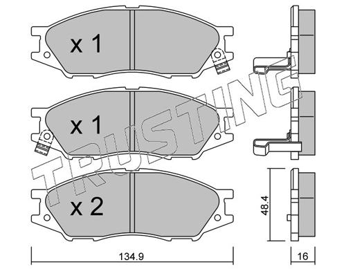 para Nissan Almera (B10RS)