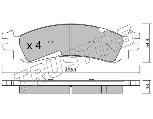 Sapatas do freio dianteiras de disco Ford 8L2Z2V001B