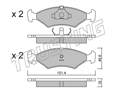  para Ford Escort IV (GAF, AWF, ABFT)