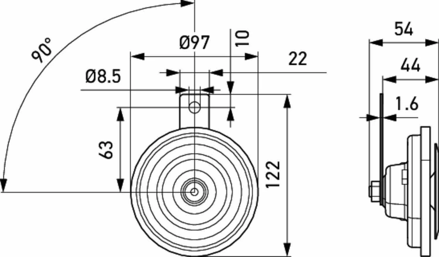 Sinal sonoro (cláxon) para BMW 3  E21