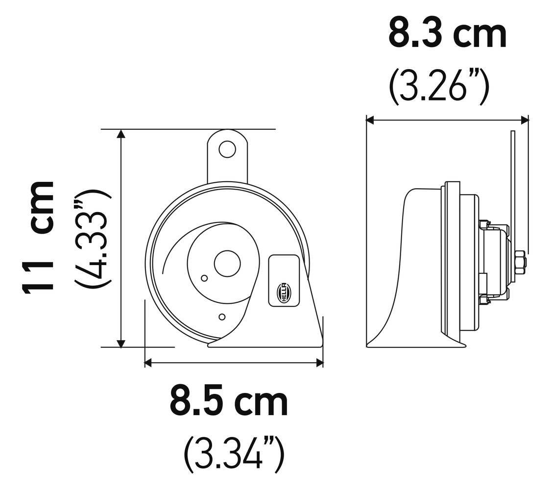 Compre 3FH007424801 HELLA Sinal sonoro (cláxon)