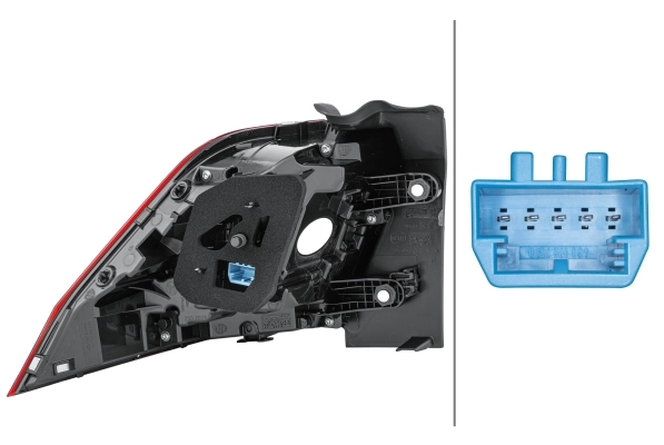 2SD012521061 HELLA Lanterna traseira direita externa