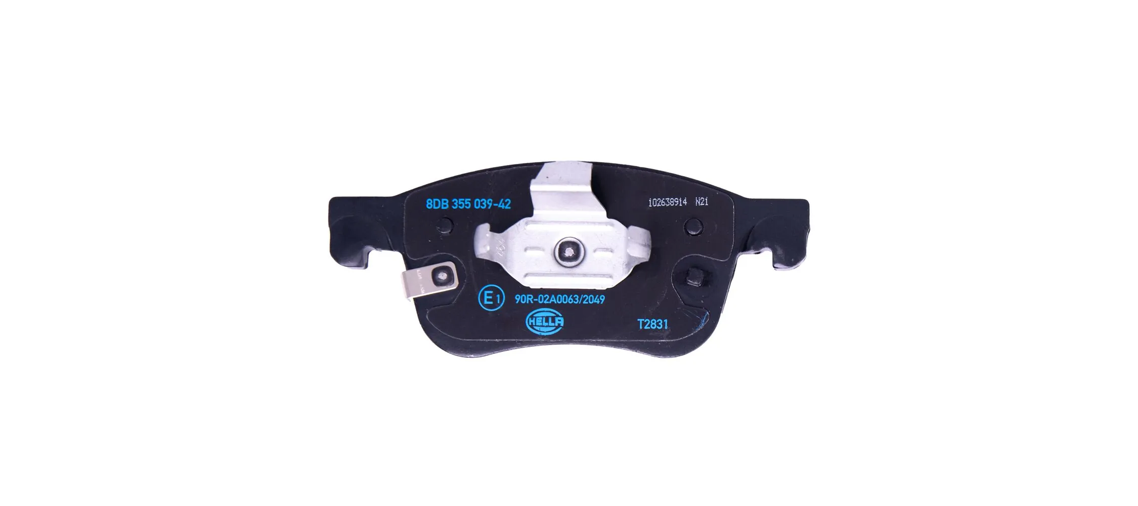 8DB355039421 HELLA Sapatas do freio dianteiras de disco