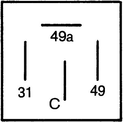 4DB001887041 HELLA Relê de pisca-pisca