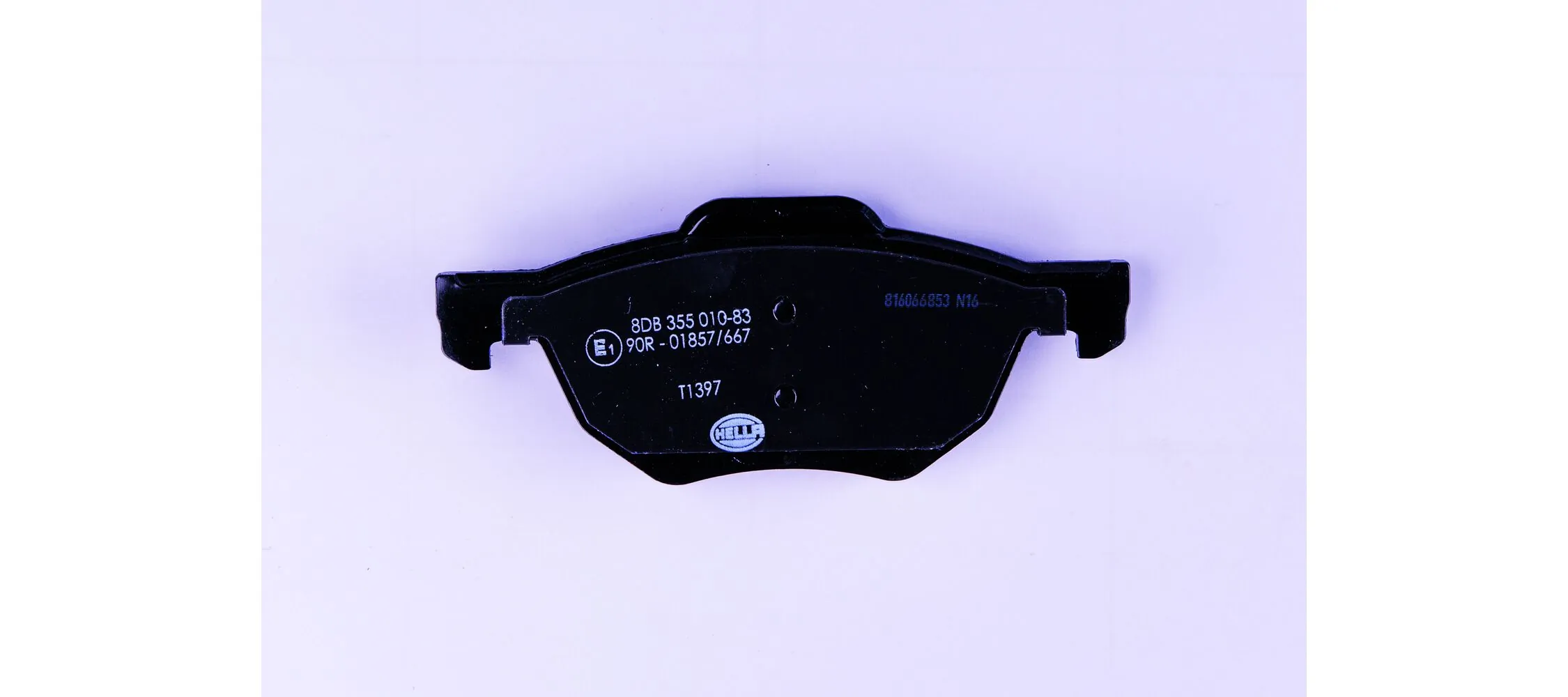 8DB355010831 HELLA Sapatas do freio dianteiras de disco