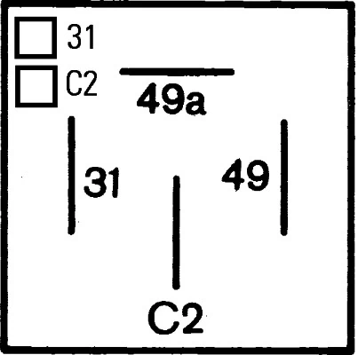 4DM003360021 HELLA Relê de pisca-pisca
