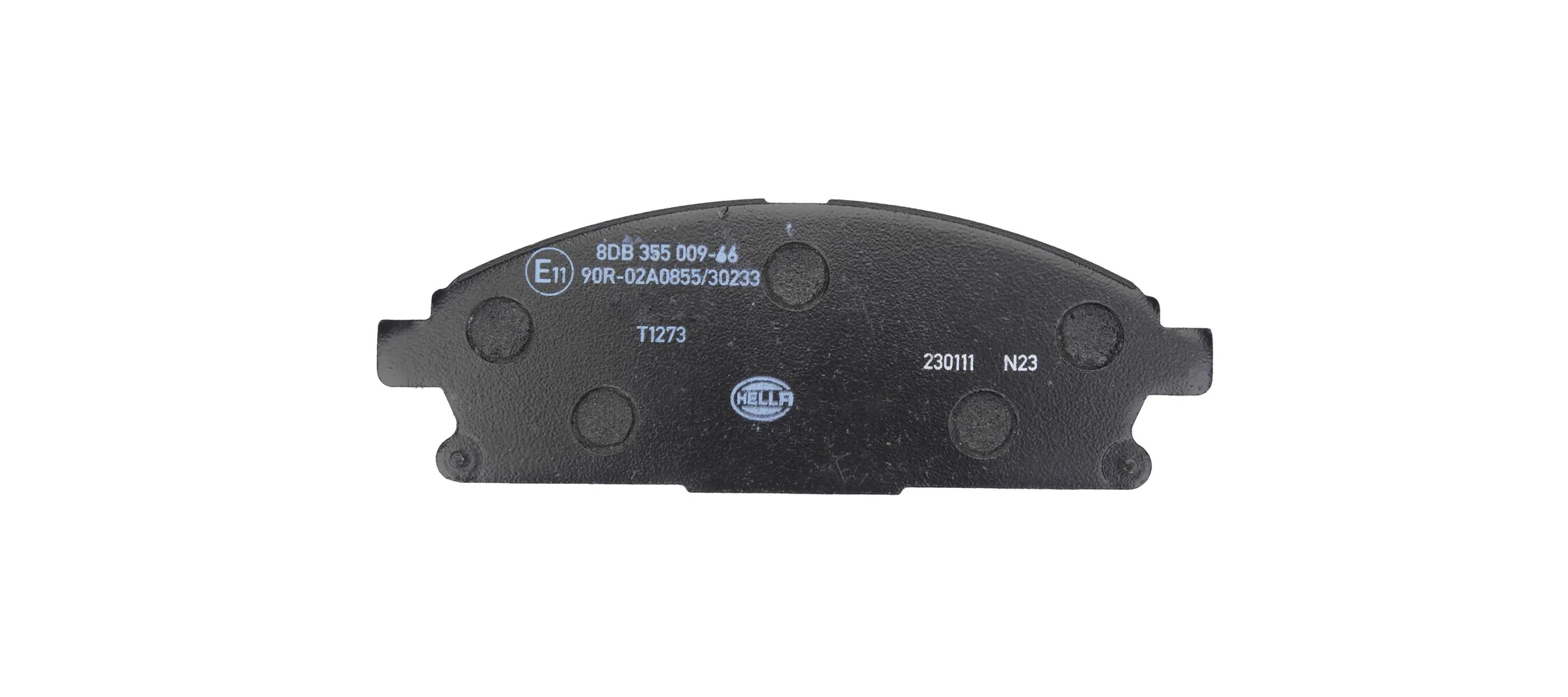 8DB355009661 HELLA Sapatas do freio dianteiras de disco