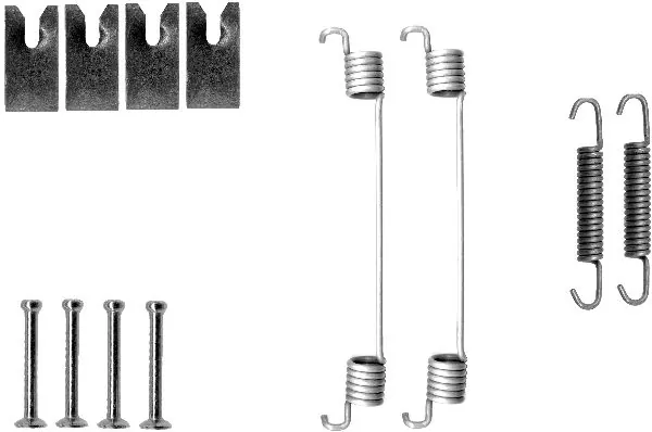 Kit de montagem das sapatas traseiras de tambor Nissan Note  E11