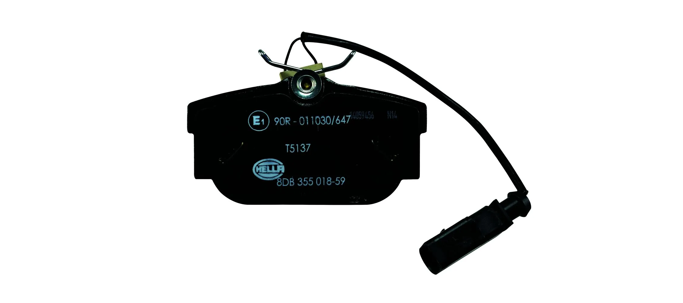 8DB355018591 HELLA Sapatas do freio traseiras de disco
