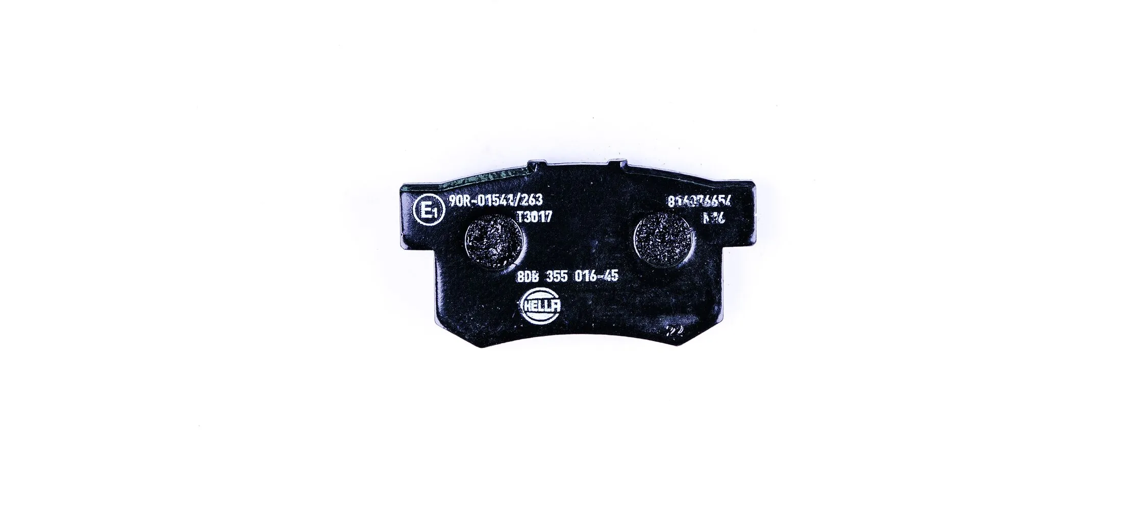 8DB355016451 HELLA Sapatas do freio traseiras de disco