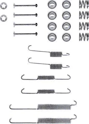 Kit de montagem das sapatas traseiras de tambor Citroen ZX  N2