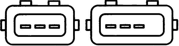 6PX008476261 HELLA Sensor de posição da válvula de borboleta (potenciômetro)