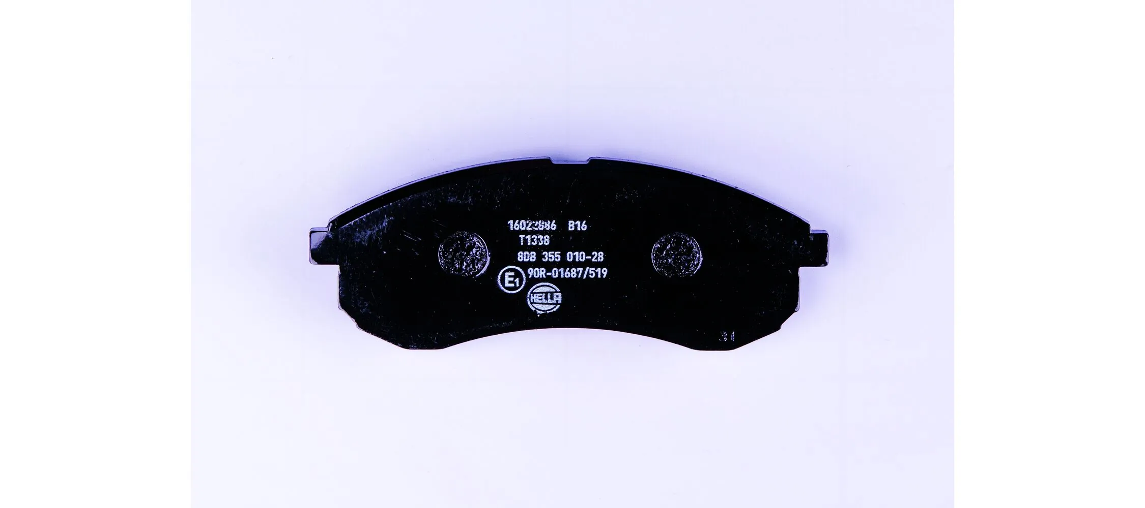 8DB355010281 HELLA Sapatas do freio dianteiras de disco