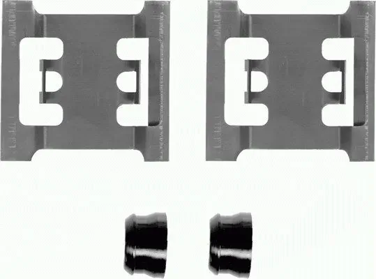 Kit de molas de fixação de sapatas de disco dianteiras para Ford Transit E