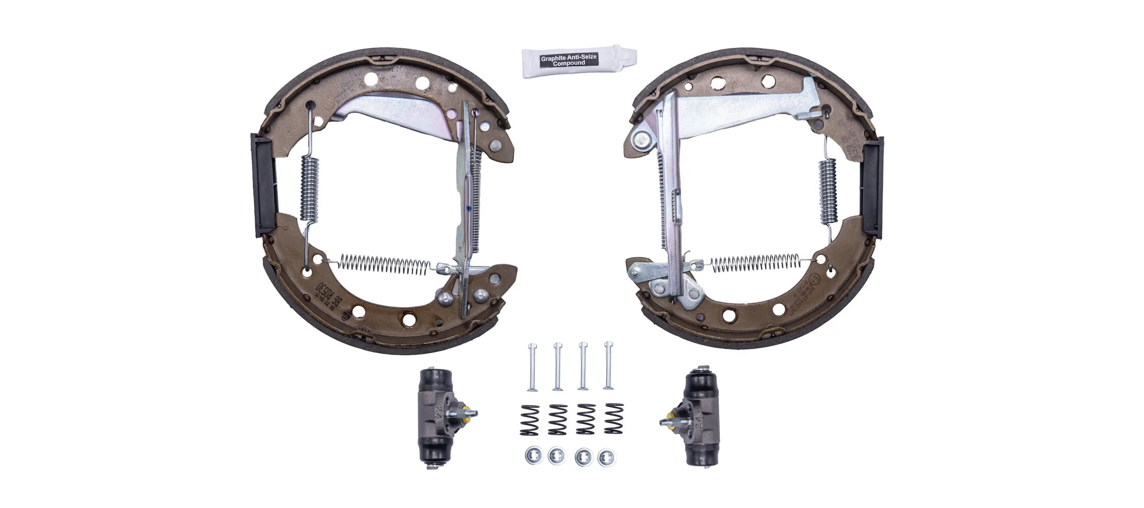 Compre Sapatas do freio traseiras de tambor, montadas com cilindros, kit Volkswagen Passat 