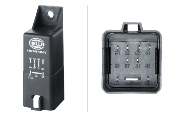 Relê das velas de incandescência para Skoda Fabia II 5J5, 545
