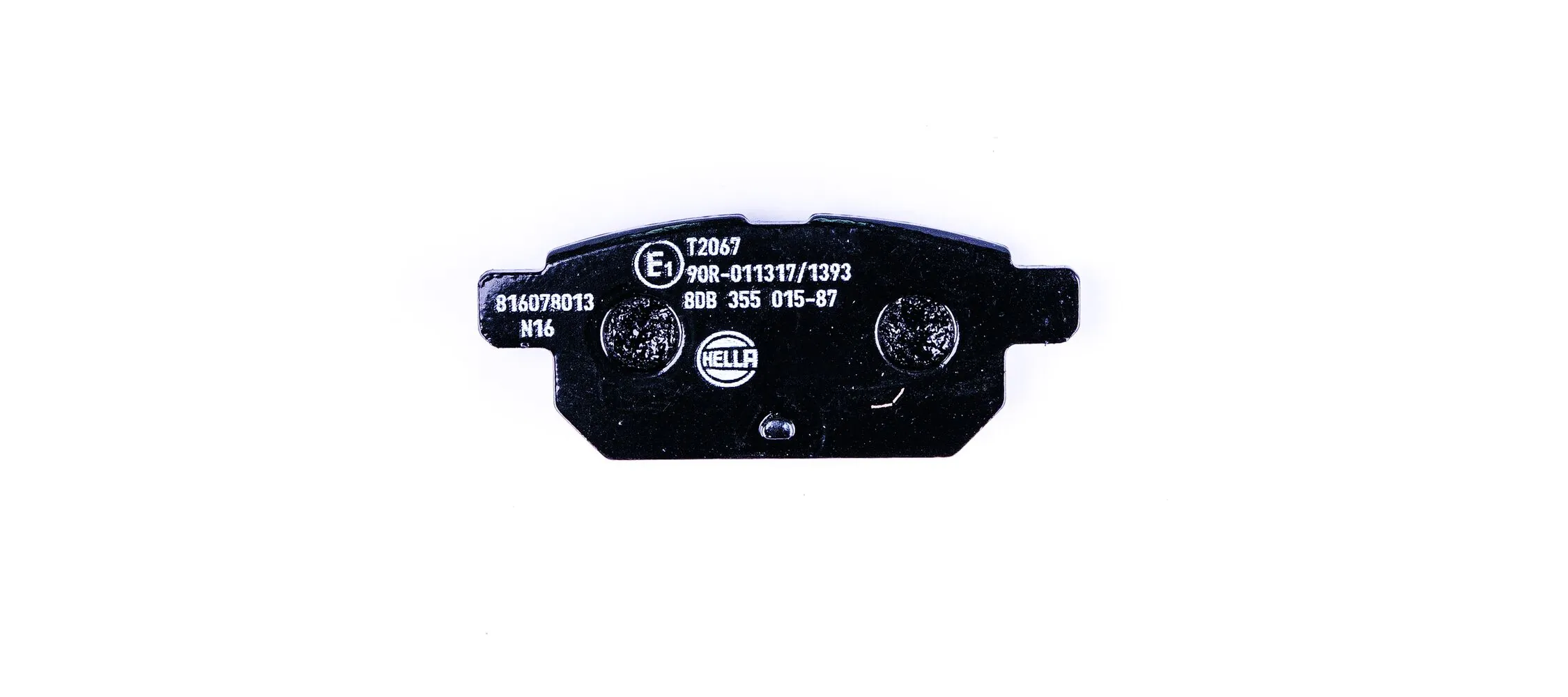 8DB355015871 HELLA Sapatas do freio traseiras de disco