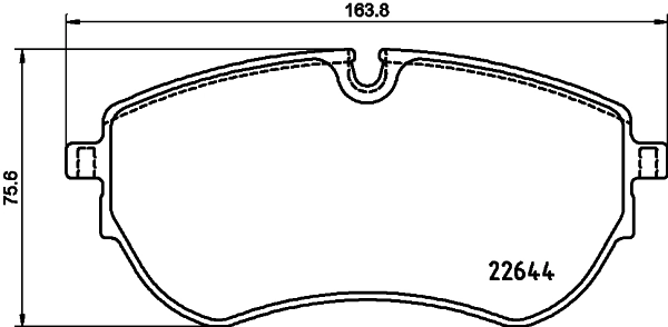 Sapatas do freio dianteiras de disco para Volkswagen AMAROK  2HA, 2HB, S1B, S6B, S7A, S7B