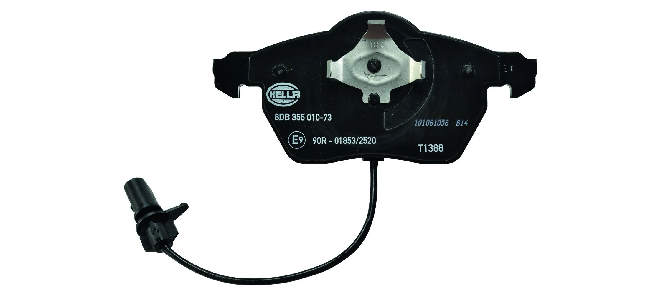 8DB355010731 HELLA Sapatas do freio dianteiras de disco