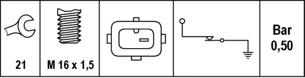 Compre 1246 FAE Sensor de pressão de óleo
